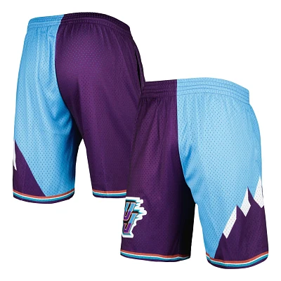 Mitchell  Ness /Purple Utah Jazz Hardwood Classics 1996 Split Swingman Shorts