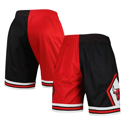 Mitchell  Ness /Red Chicago Bulls Hardwood Classics 1997 Split Swingman Shorts