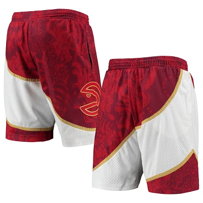 Mitchell  Ness Atlanta Hawks Hardwood Classics Lunar New Year Swingman Shorts