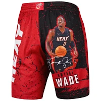 Mitchell  Ness Dwyane Wade Miami Heat Hardwood Classics Player Burst Shorts