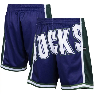 Mitchell  Ness Milwaukee Bucks Hardwood Classics Big Face 20 Shorts                                                             