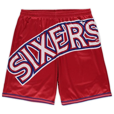 Mitchell  Ness Philadelphia 76ers Big Tall Hardwood Classics Face 20 Shorts