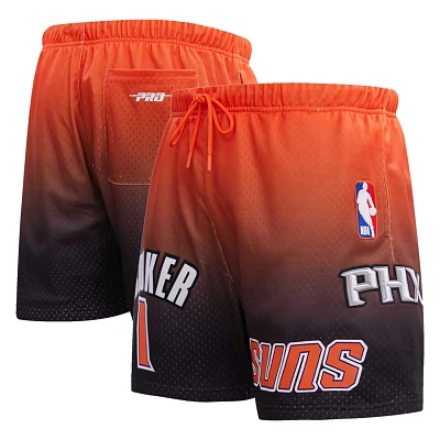 Post Devin Booker /Orange Phoenix Suns Ombre Name  Number Shorts