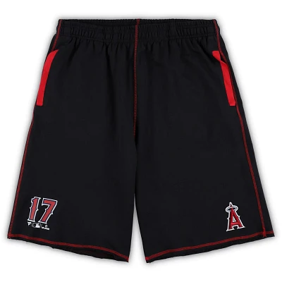 Shohei Ohtani Los Angeles Angels Big Tall Stitched Double-Knit Shorts