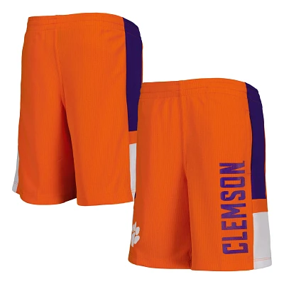 Youth Clemson Tigers Lateral Mesh Performance Shorts