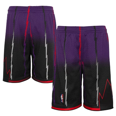 Youth Mitchell  Ness /Black Toronto Raptors 1998/99 Hardwood Classics Fadeaway Reload 30 Swingman Shorts