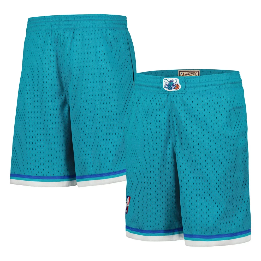 Youth Mitchell  Ness Charlotte Hornets Hardwood Classics Swingman Shorts