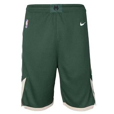 Youth Nike Hunter Milwaukee Bucks Icon Edition Mesh Performance Swingman Shorts                                                 