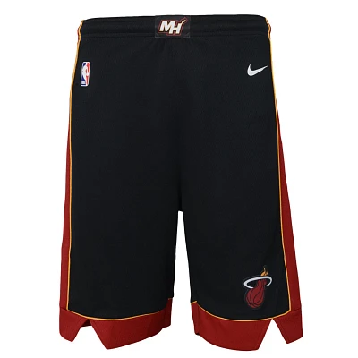 Youth Nike Miami Heat Icon Edition Mesh Performance Swingman Shorts                                                             