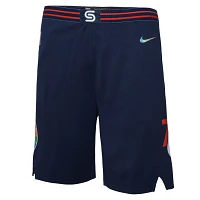 Youth Nike Philadelphia 76ers 2021/22 City Edition Courtside Swingman Shorts