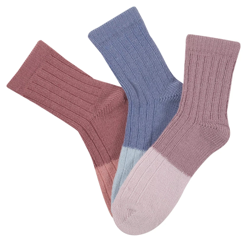 BCG Women's Block Half Crew Socks 3 Pack                                                                                        