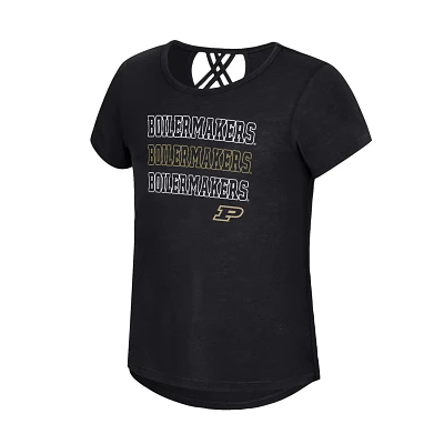 Colosseum Athletics Girls' Purdue University Katie Strappy T-shirt