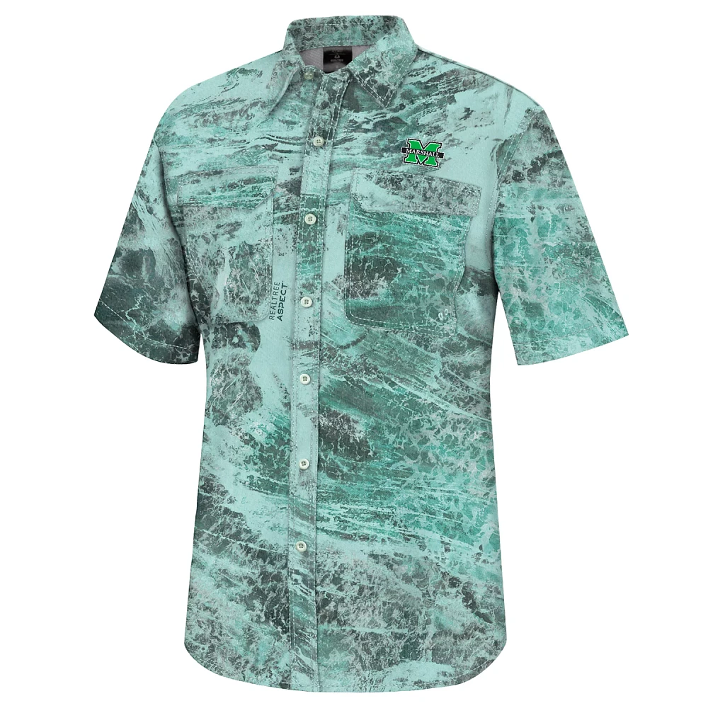 Colosseum Athletics Men's Marshall University Realtree Charter Fishing Shirt                                                    