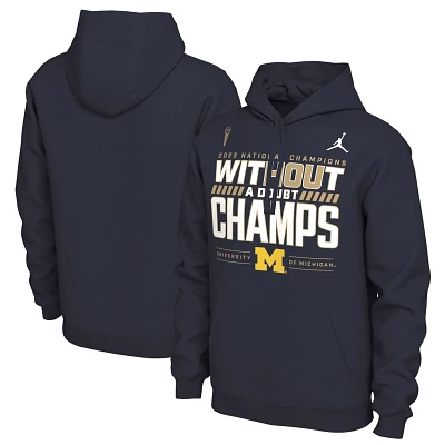 Jordan Brand Michigan Wolverines College Football Playoff 2023 National Champions Locker Room Pullover Hoodie