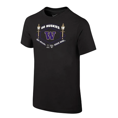 Youth Washington Huskies College Football Playoff 2024 Sugar Bowl T-Shirt