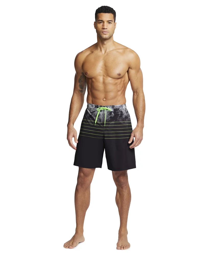 Under Armour Men's Gradient Seafoam Stripe E-Board Shorts 9