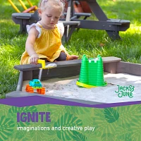 Jack & June Hexagonal Cedar Sand Box Playset                                                                                    