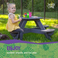 Jack & June Kids' Circular Cedar Picnic Table                                                                                   