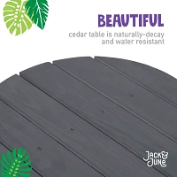 Jack & June Kids' Circular Cedar Picnic Table                                                                                   