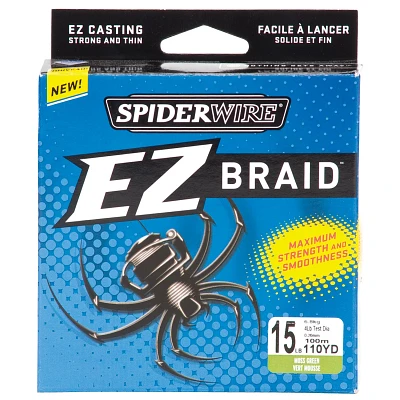 Spiderwire EZ Braid 15 lb - 110 yards Braided Fishing Line                                                                      