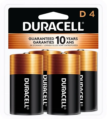 Duracell CopperTop D Alkaline Batteries 4-Pack