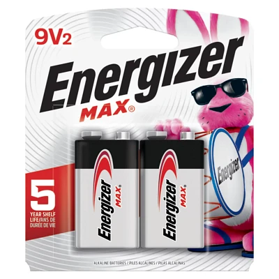 Energizer® Max 9V Batteries 2-Pack                                                                                             