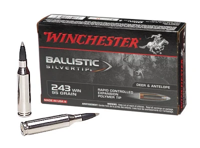 Winchester Supreme Ballistic Silvertip .243 Winchester 95-Grain Rifle Ammunition                                                
