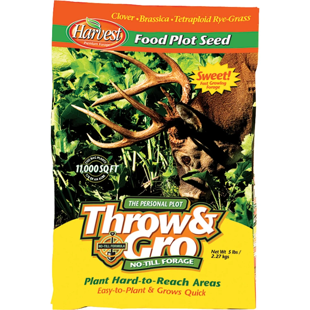 Evolved Habitats Throw & Gro No-Till Forage 5 lb. Feed Plot Seed                                                                