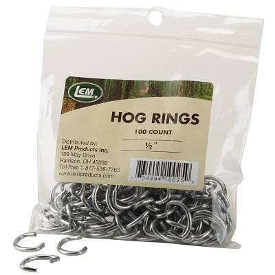LEM 1/2" Hog Rings 100-Pack                                                                                                     