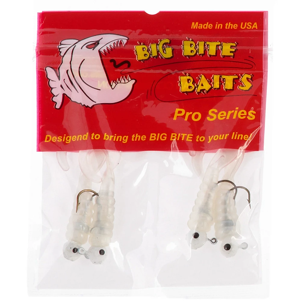 Big Bite Baits 2" Curl Tail Grubs 4-Pack                                                                                        