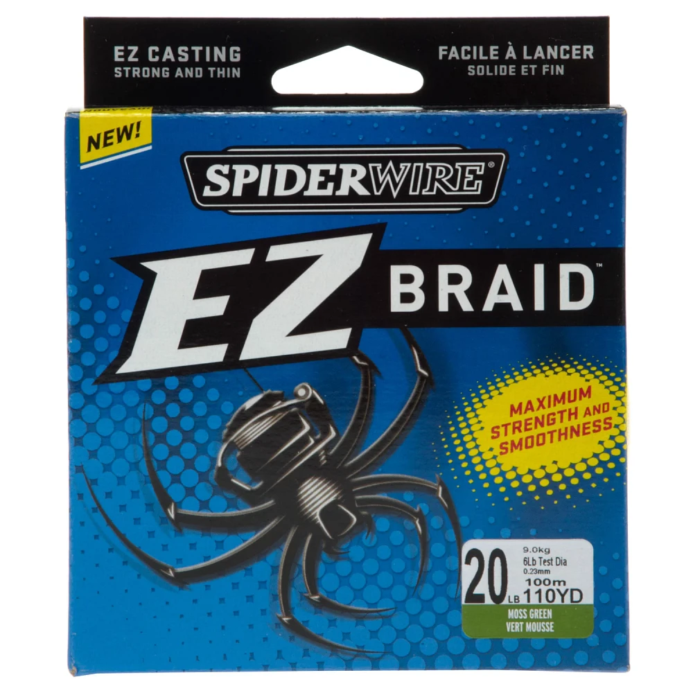 Spiderwire EZ Braid 20 lb - 110 yards Braided Fishing Line                                                                      