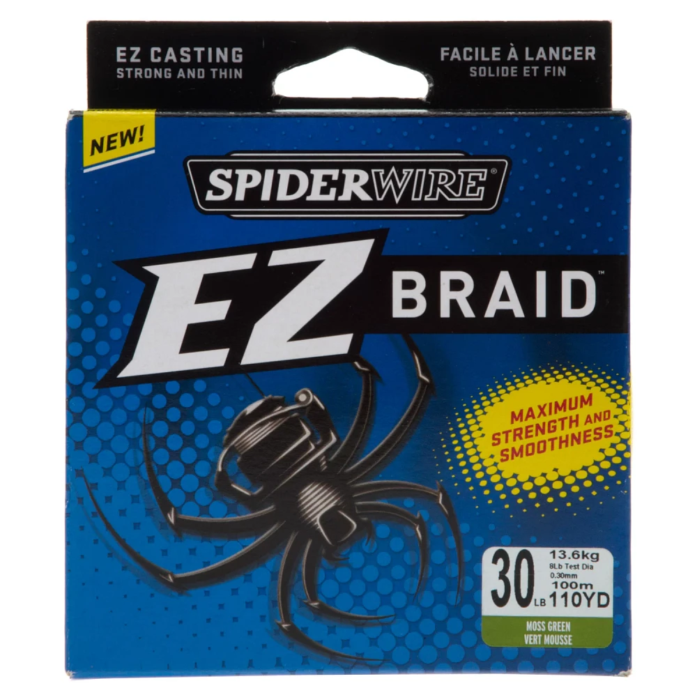 Spiderwire EZ Braid 30 lb - 110 yards Braided Fishing Line                                                                      