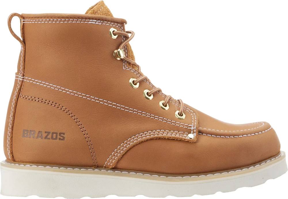 Brazos Men's Premium Rio Lace Up Work Boots                                                                                     