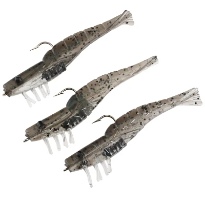 H&H Lure TKO 3-1/2" Shrimp Baits 3-Pack