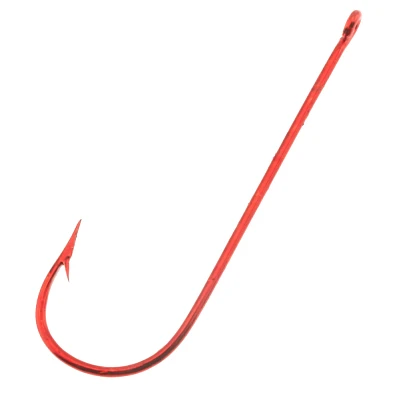 Mustad Superior Aberdeen Single Hooks Red Finish 10-Pack