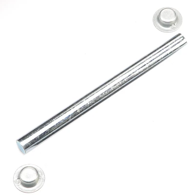 C.E. Smith Company -1/4" Zinc-Plated Roller Shaft with Cap Nuts