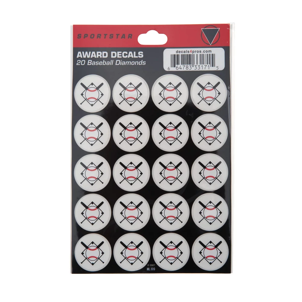 Sportstar Baseball Diamond Award Decals                                                                                         