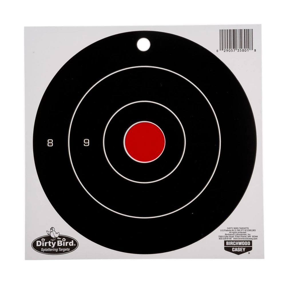 Birchwood Casey Dirty Bird Bull's-Eye Splattering Targets 25-Pack                                                               