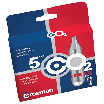 Crosman Copperhead Powerlet 12-Gram CO2 Cartridges -Pack
