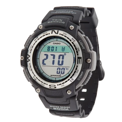 Casio Men's Digital Compass Twin Sensor Watch                                                                                   