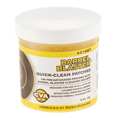 CVA Barrel Blaster Quick Clean Patches 100-Pack                                                                                 
