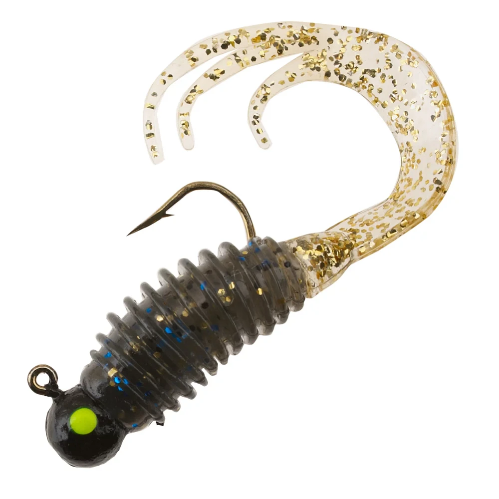 Big Bite Baits 1/8 oz Ringed Triple Tip Grubs 4-Pack