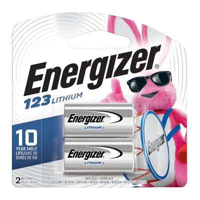 Energizer® 123 3V Lithium Batteries 2-Pack                                                                                     