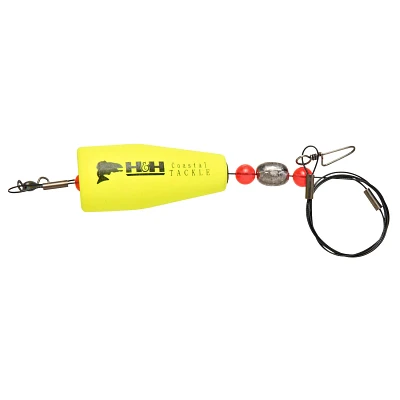 H&H Lure 2" Wire Coastal Popping Rigs 2-Pack                                                                                    