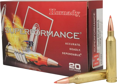 Hornady Superformance SST 7mm Rem Mag 139-Grain Rifle Ammunition - 20 Rounds                                                    