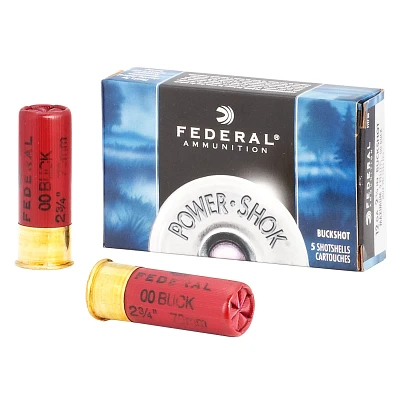 Federal Premium® Power Shok Buckshot 12 Gauge Shotshells                                                                       