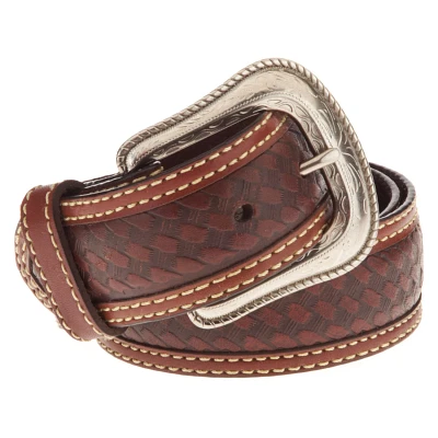 Magellan Outdoors Men's Star Concho Basket Weave Belt                                                                           