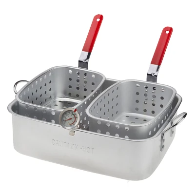Outdoor Gourmet 15 qt. Pan with Dual Baskets                                                                                    