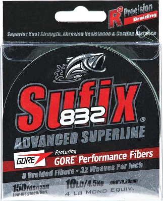 Sufix 832 Advanced Superline 10 lb - 150 yards Braided Fishing Line                                                             