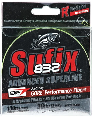 Sufix® 832 Advanced Superline™ 30 lb. - 150 yards Braided Fishing Line                                                       